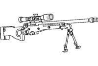 sniper gun coloring pages