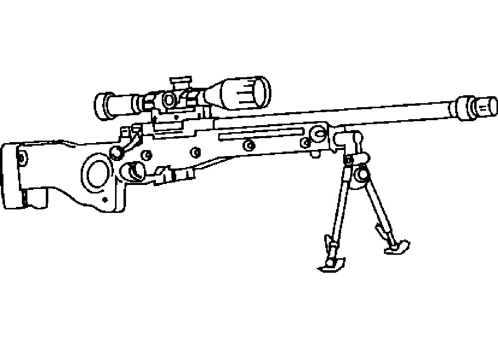 sniper gun coloring pages