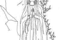 our lady of lourdes coloring page