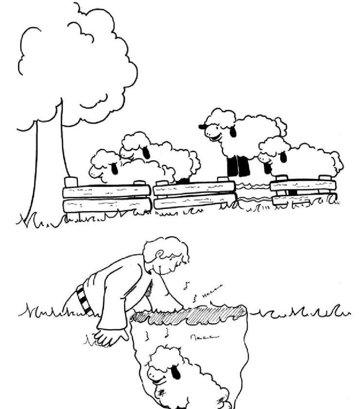 the lost sheep coloring page