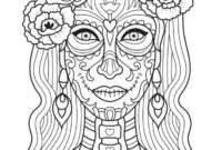 day of the dead animal coloring pages