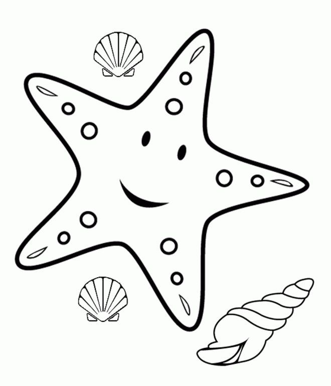 starfish printable coloring pages