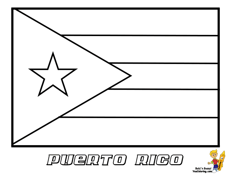 puerto rico coloring page