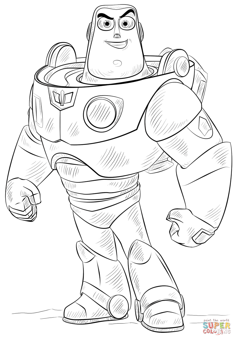 free printable buzz lightyear coloring page