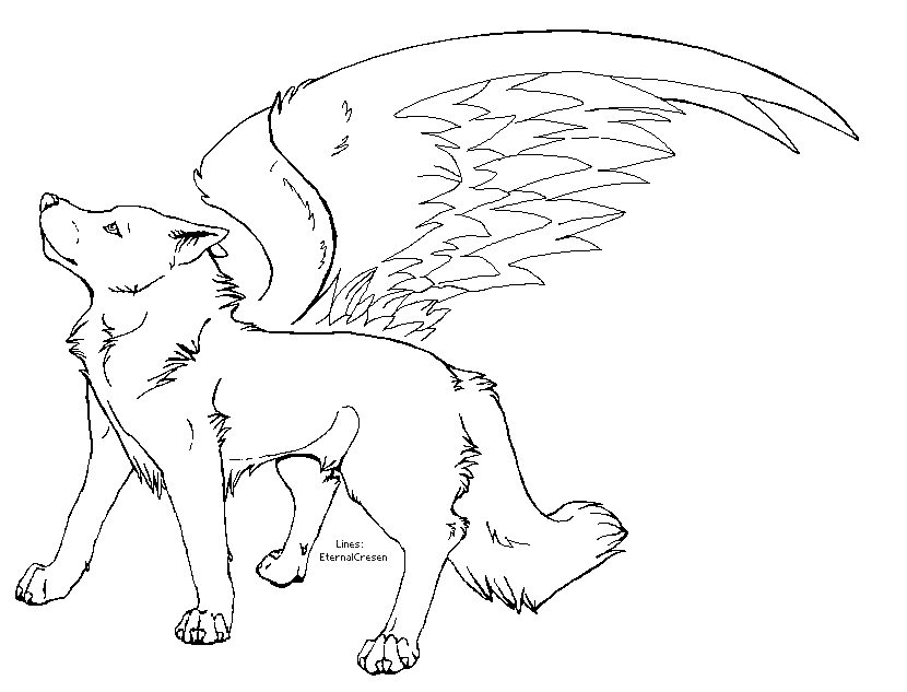 female wolf coloring pages