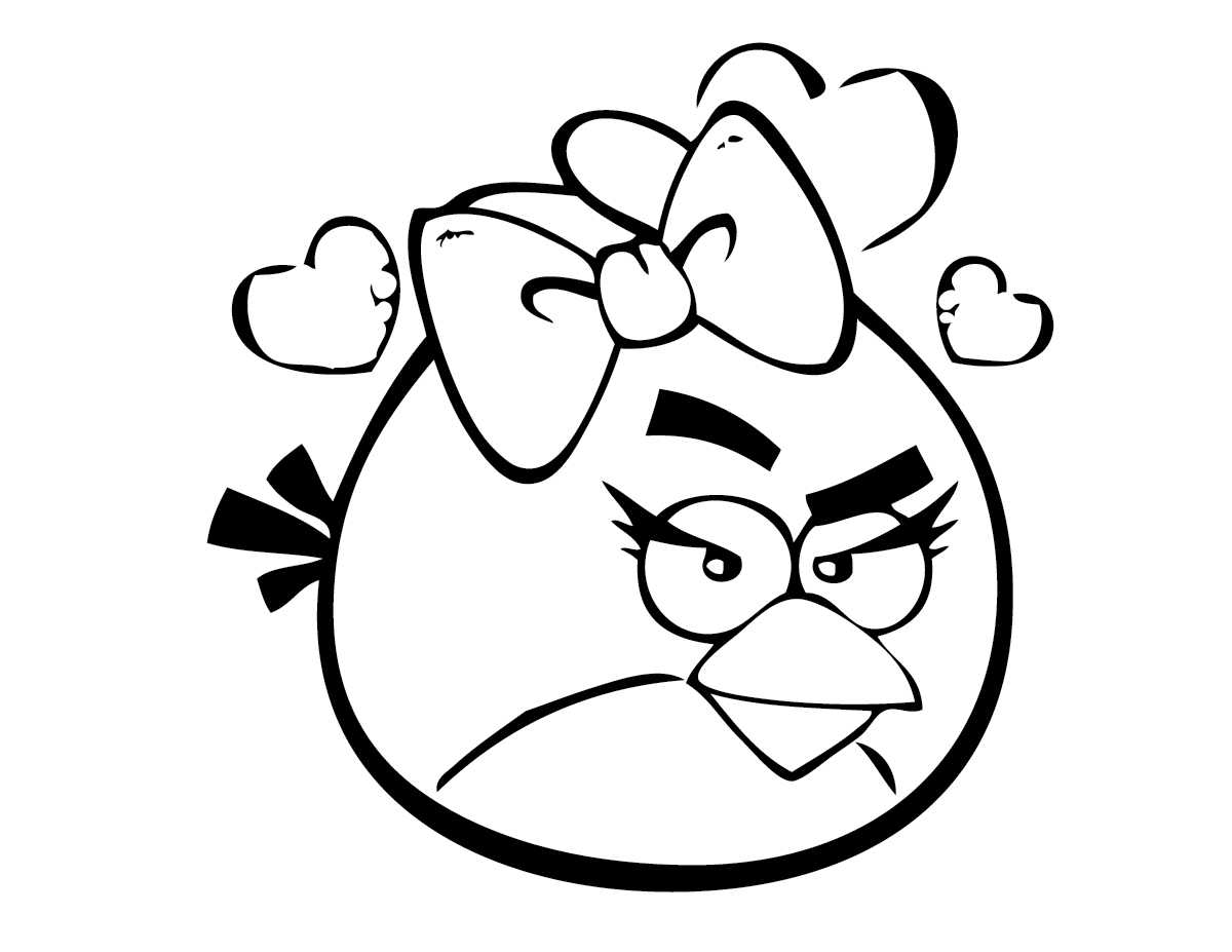 angry bird coloring page