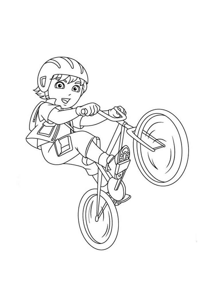 bmx coloring page