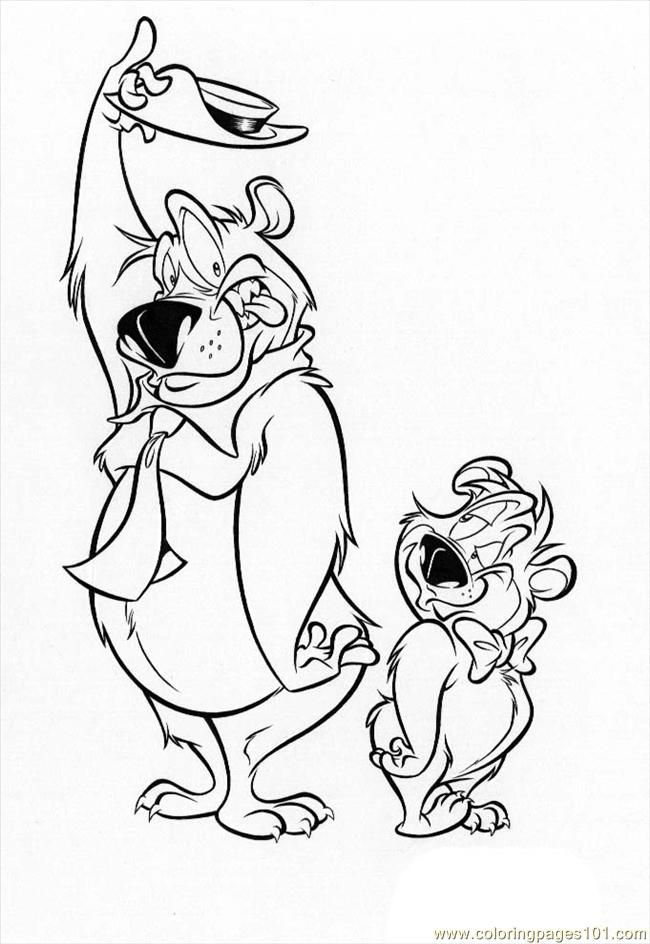 yogi bear coloring page