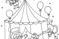 easy circus coloring pages