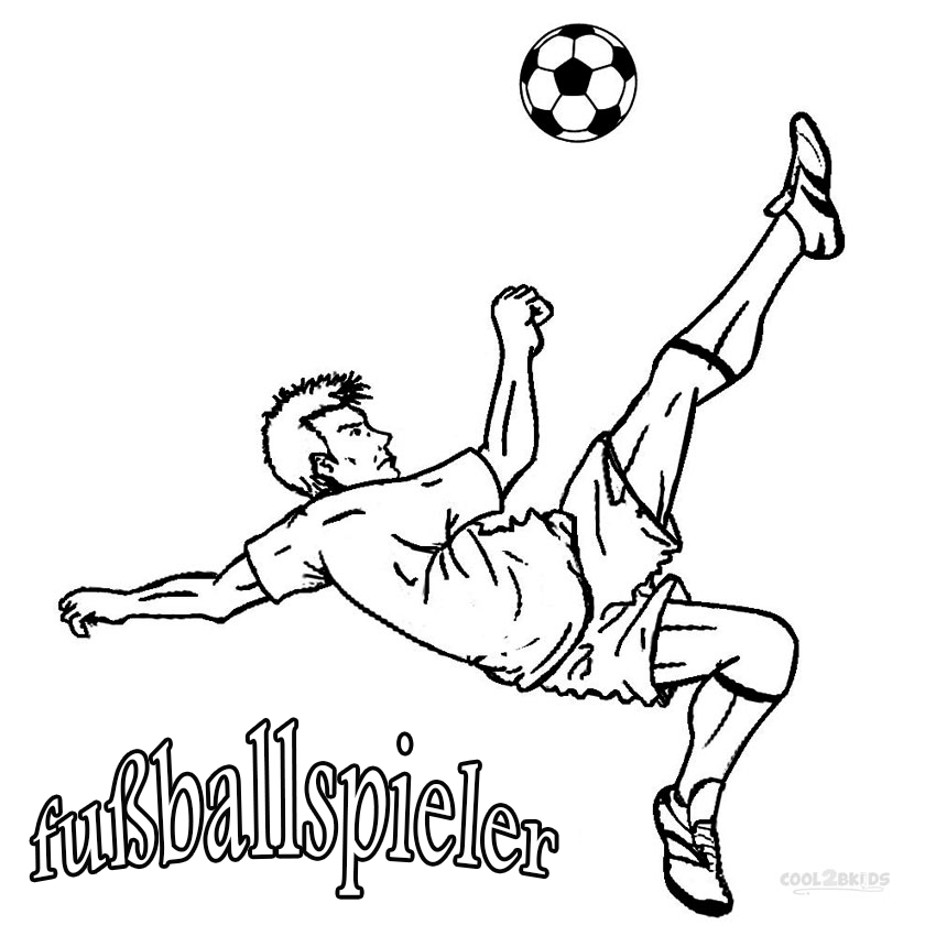 fussballer ausmalbilder