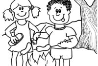 coloring pages camping theme