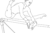 free gymnastics coloring pages