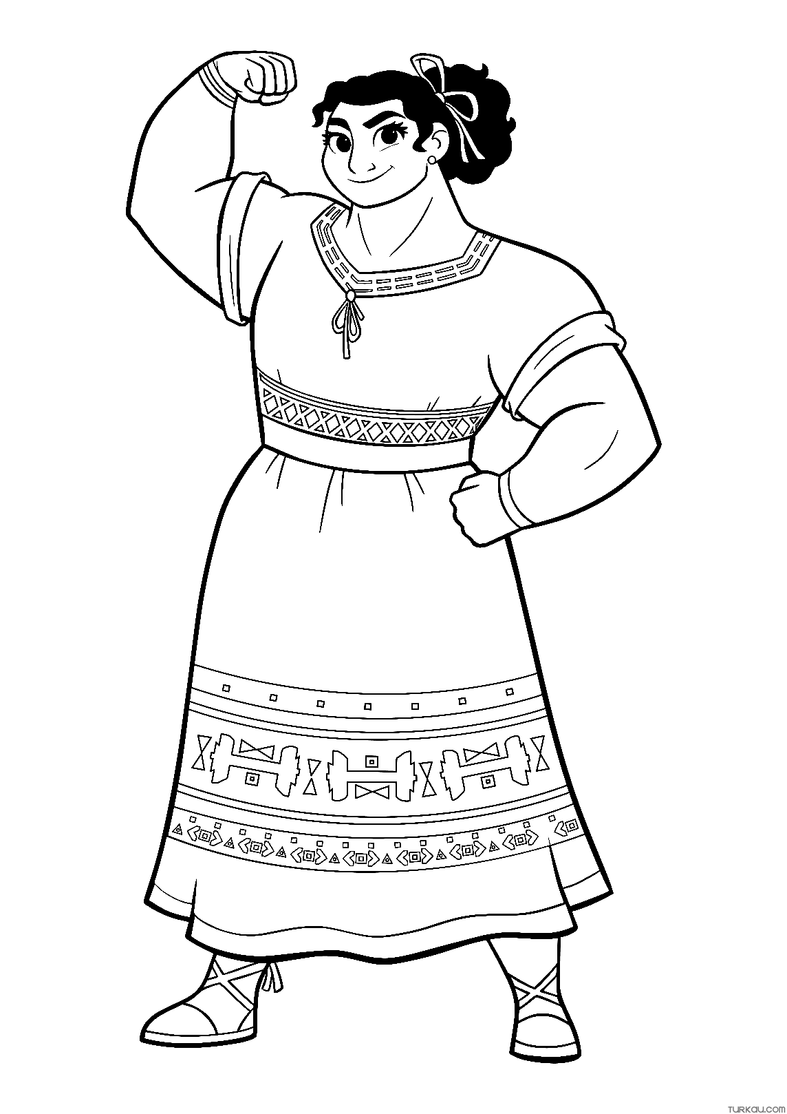 luisa coloring page encanto