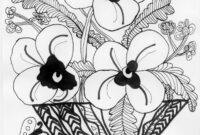 pansy coloring pages