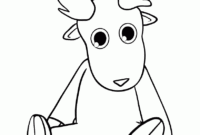 reindeer head coloring pages