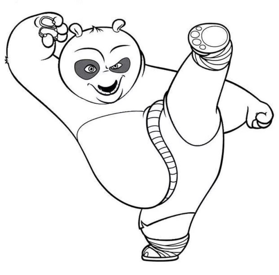 kung fu panda 3 coloring pages