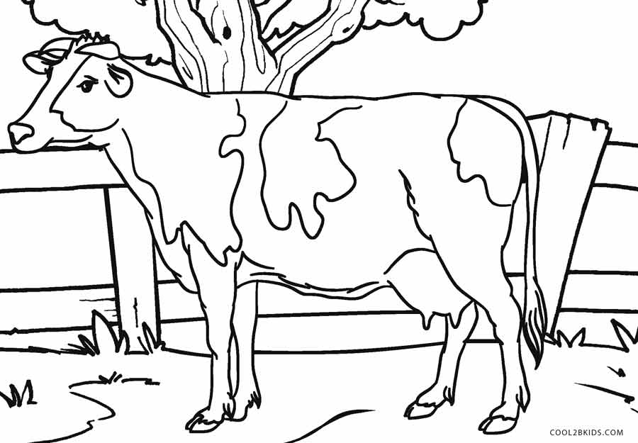 Free Printable Cow Coloring Pages For Kids | Cool2bKids