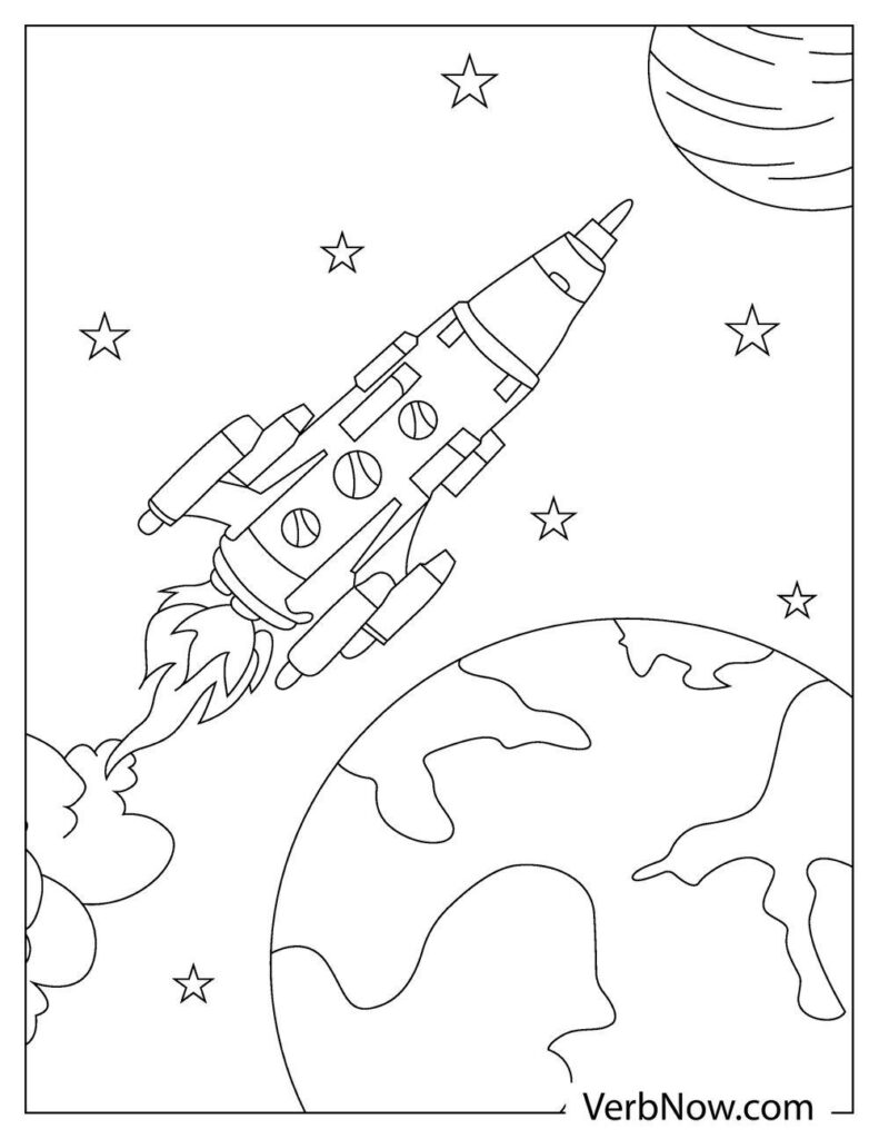 printable rocket coloring pages