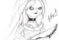 printable chucky and tiffany coloring pages