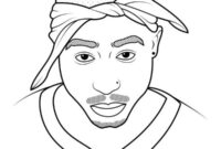 tupac coloring page