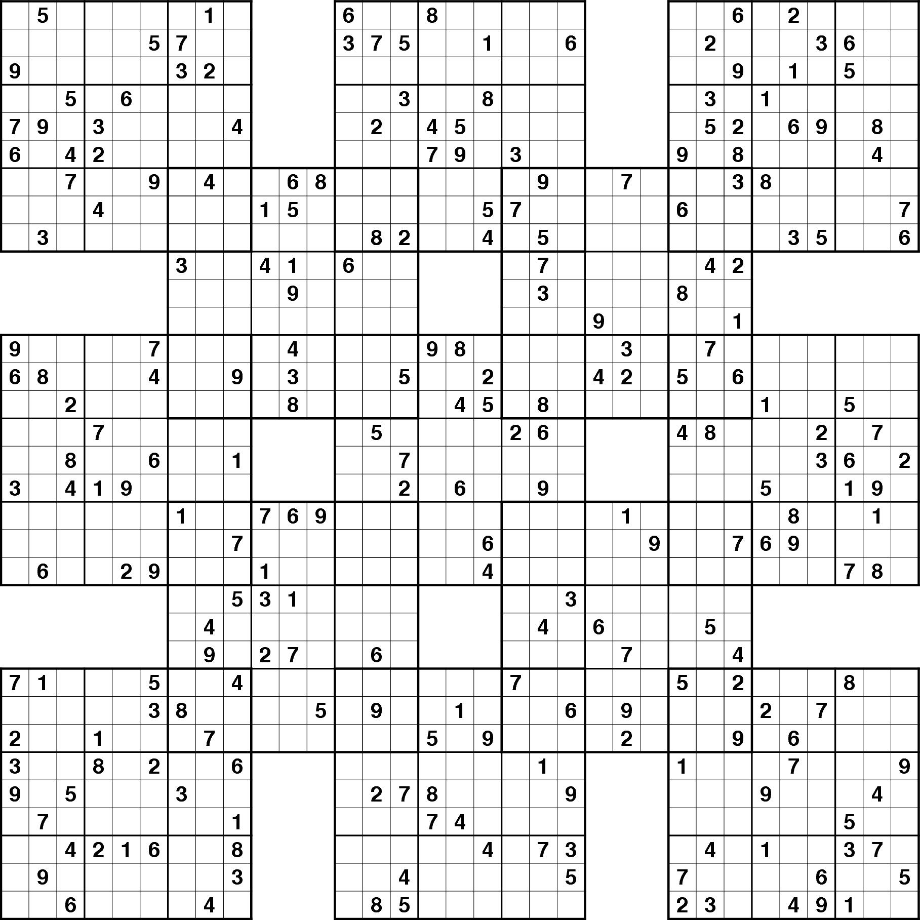 Sudoku 16X16 Printable Free - Free Printable