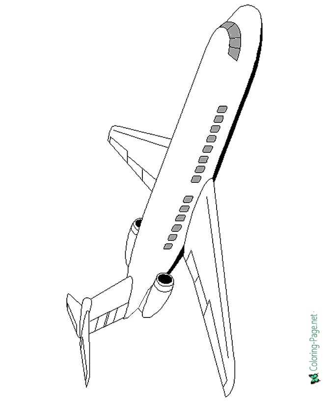 airplane coloring pages pdf