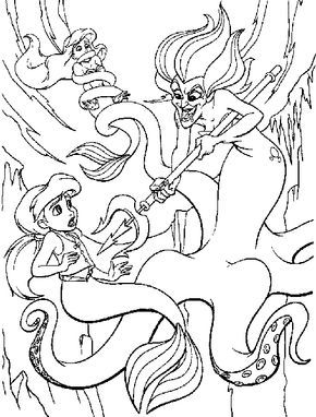 little mermaid 2 coloring pages