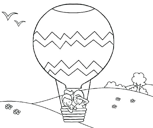 balloon coloring page