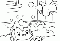 bathroom coloring page