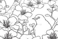 spring birds coloring pages