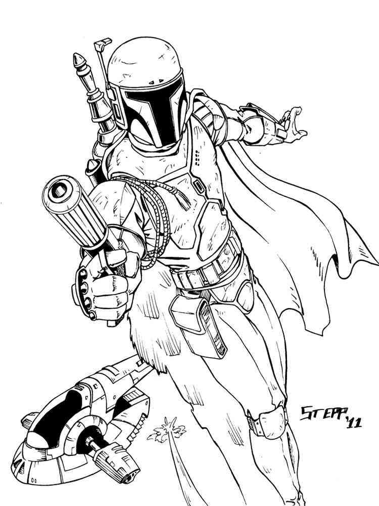 Boba Fett coloring pages