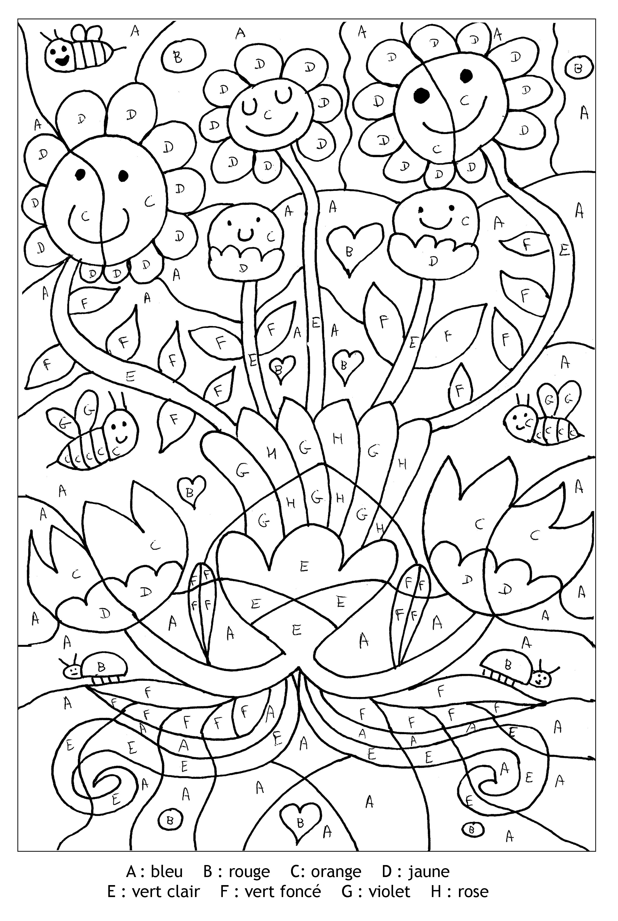 Coloriage Coloriage magique #126272 (Éducatifs) – Dessin à colorier