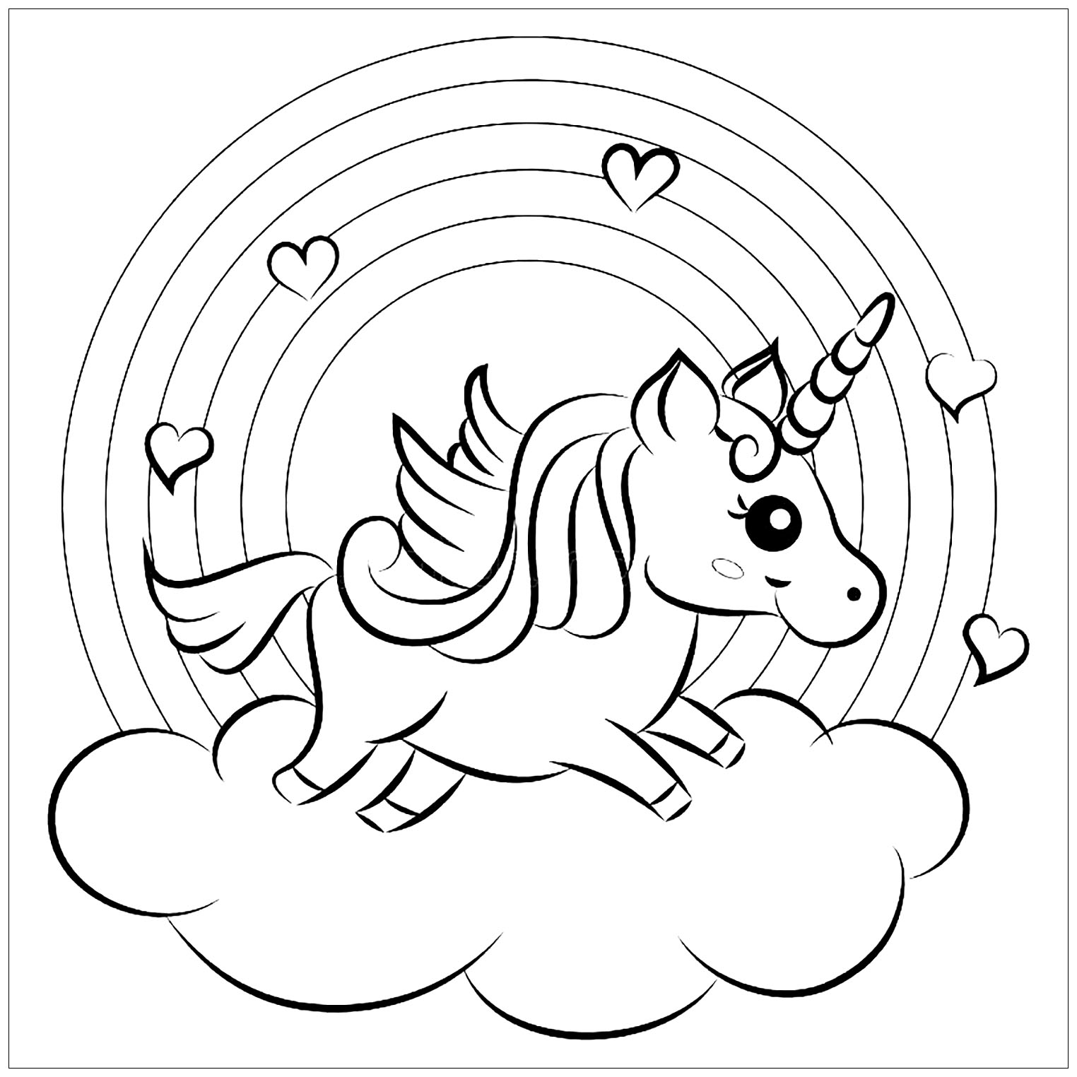 get unicorn dessin a imprimer gratuit images