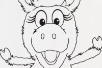 donkey hodie coloring page