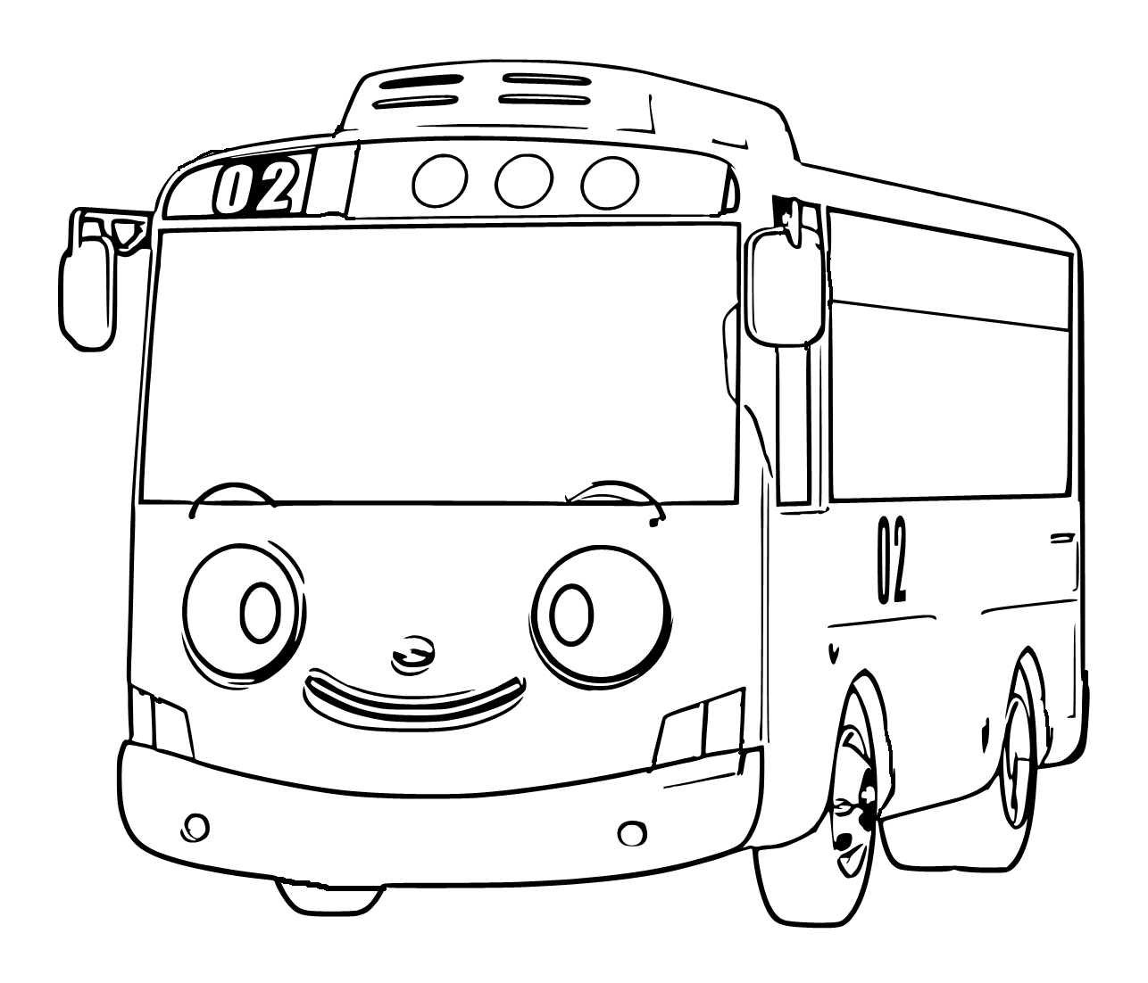 tayo the little bus coloring pages