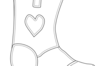 cowgirl boots coloring pages