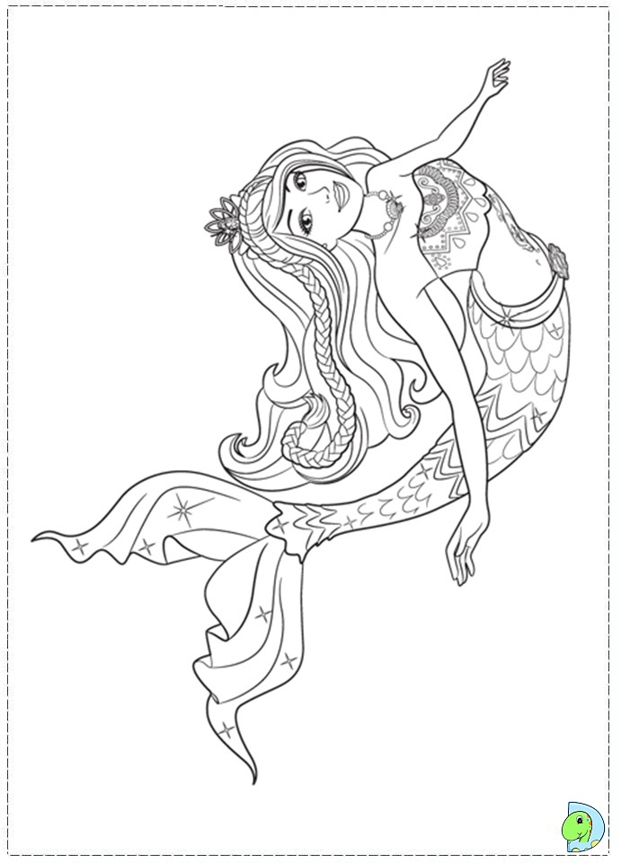 mermaid tails coloring pages