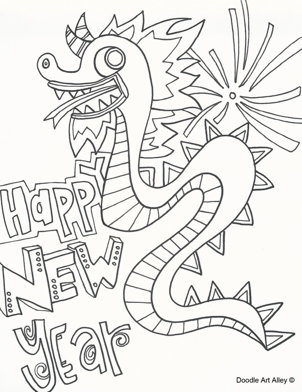 chinese new year 2022 coloring page