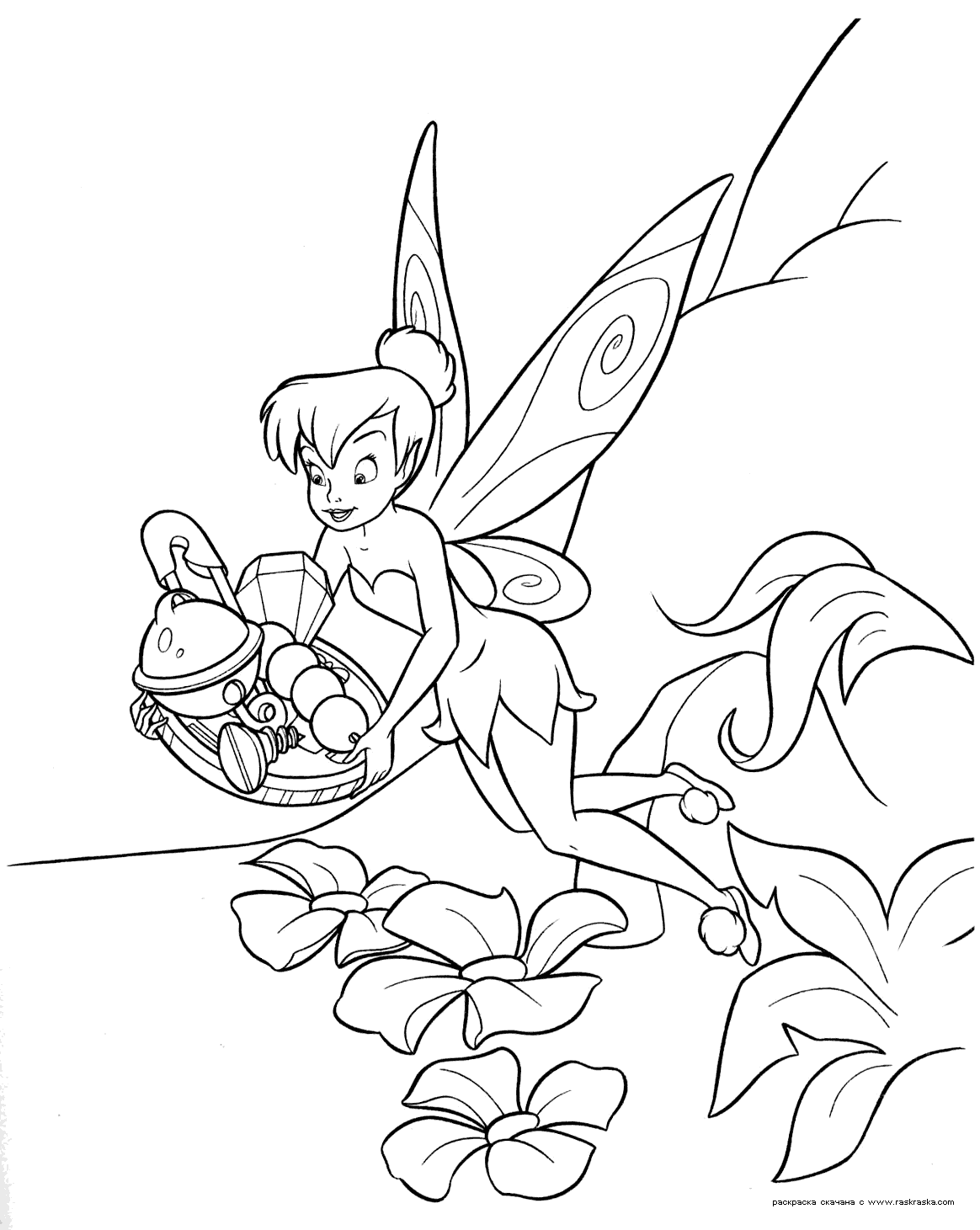 tinker bell fairies coloring pages