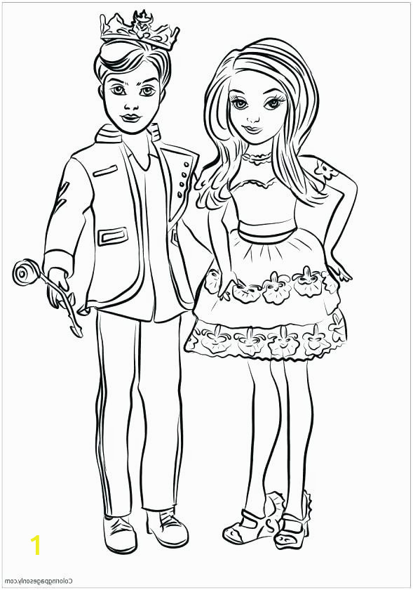 mal from descendants coloring pages