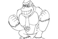 donkey kong coloring page