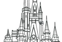 disneyland castle coloring page