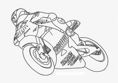 ausmalbild motorrad drucken | coloring 5