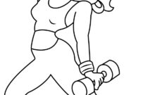 fitness coloring pages