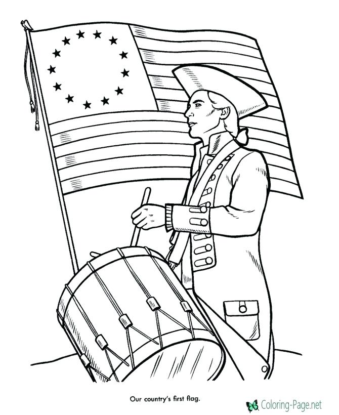 easy patriotic coloring pages