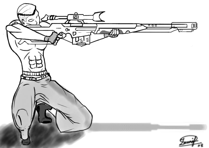 gun coloring pages