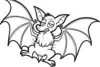 scary bat coloring pages