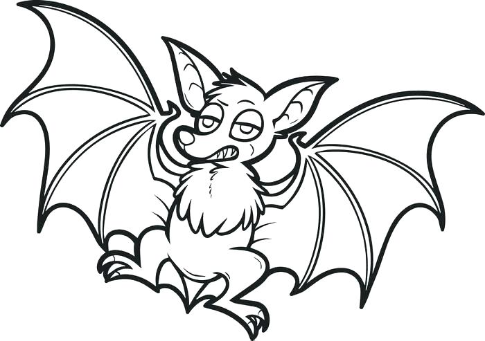 scary bat coloring pages