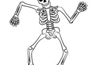 scary skeleton coloring pages