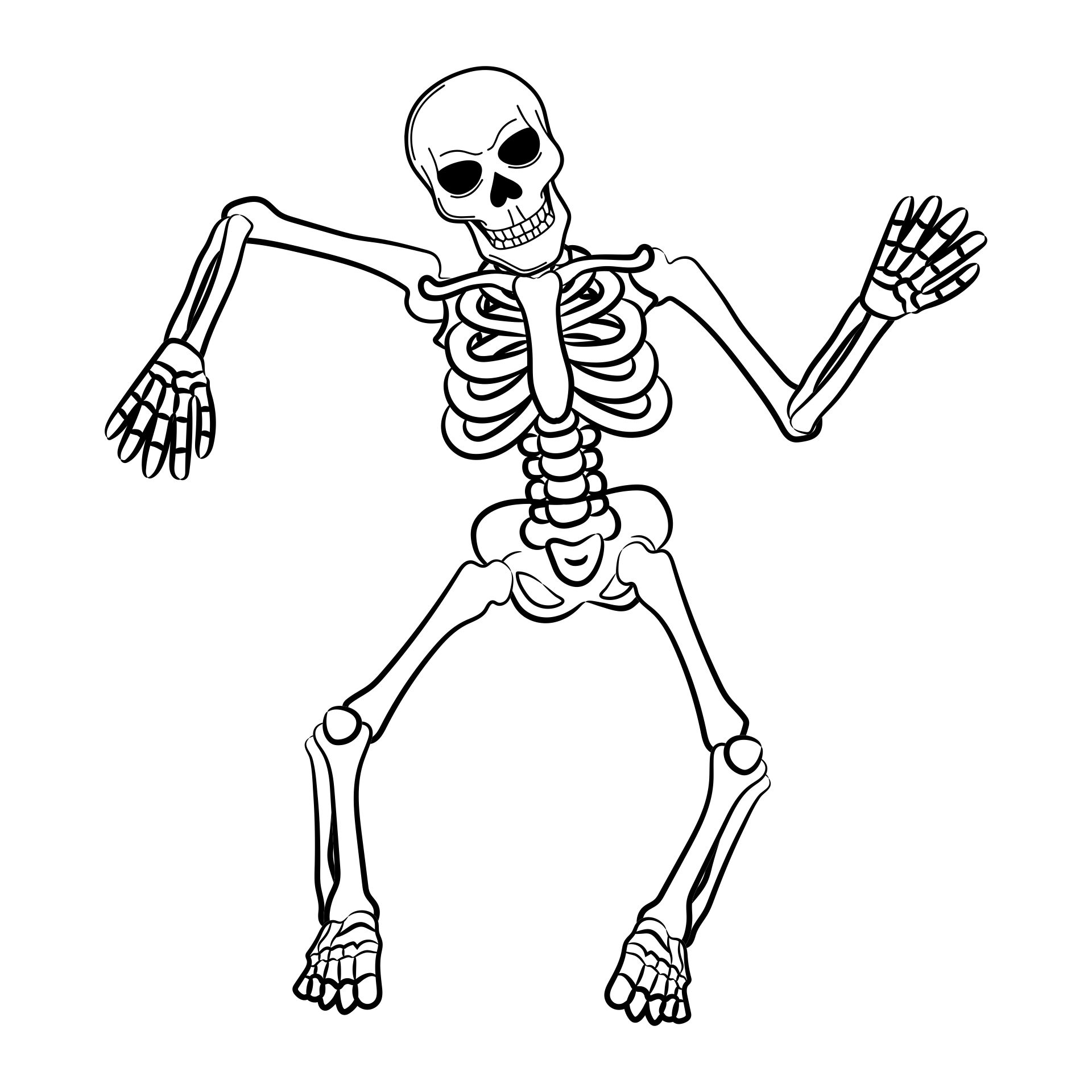 Free Printable Skeleton Coloring Pages